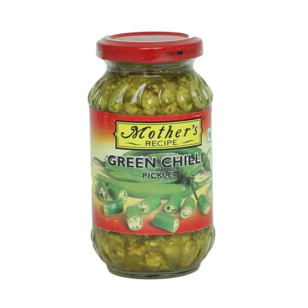 Mothers Green Chilli Pickle 500gm