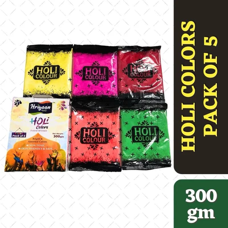 Hriyaan Holi Colors Pack Of 5