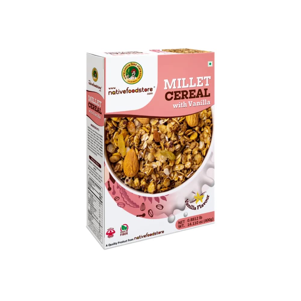 Native Food Store Millet Cereal With Vanilla 400gm