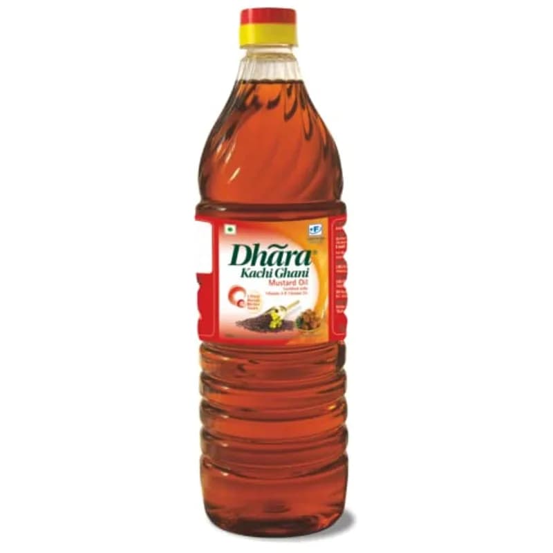 Dhara Kachi Ghani Mustard Oil 1Ltr
