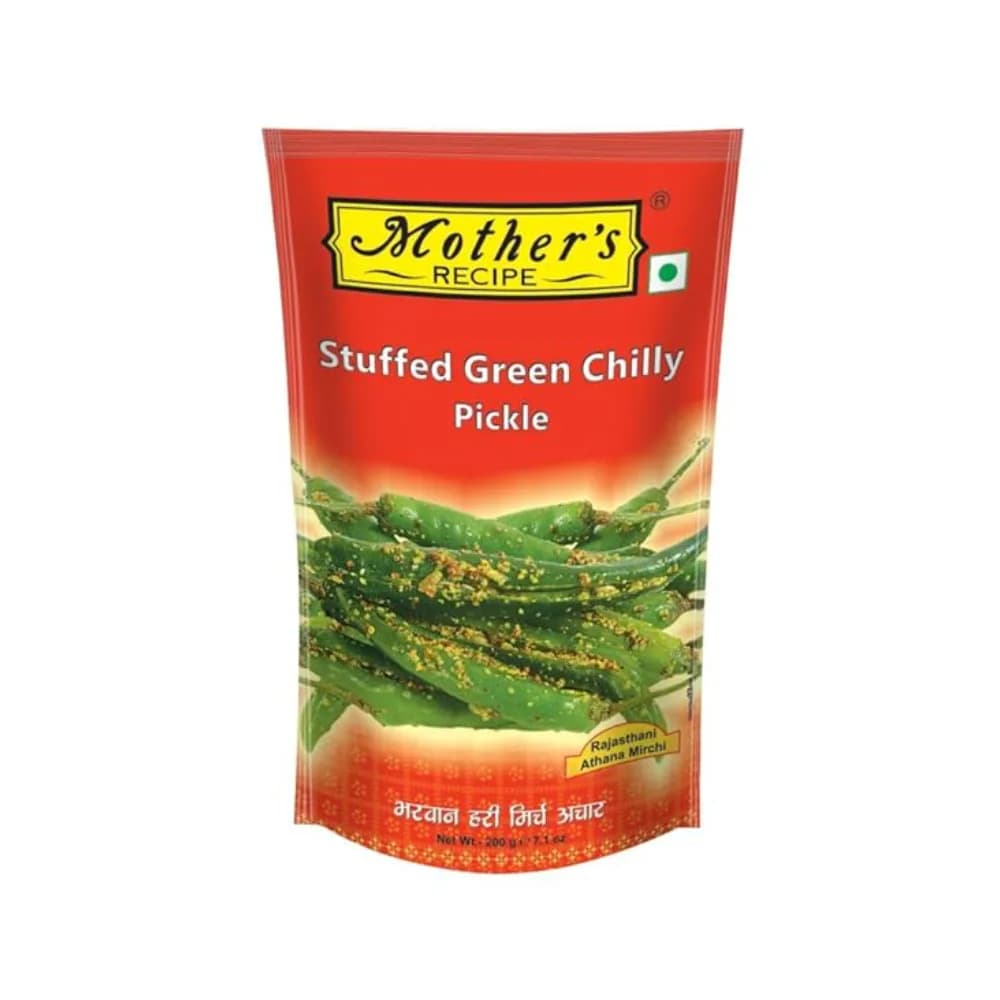Mother’S Stuffed Greenchilly Pickle  200g