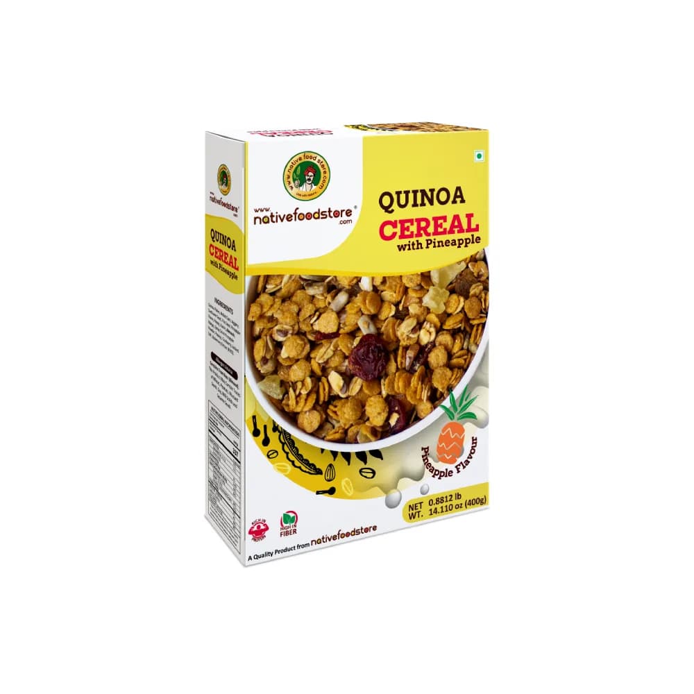 Native Food Store Quinoa Cereal With Pineapple 400gm