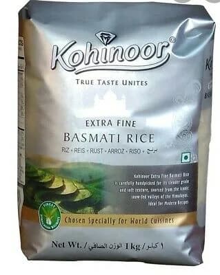 Kohinoor Basmati Rice Extra Fine 1kg