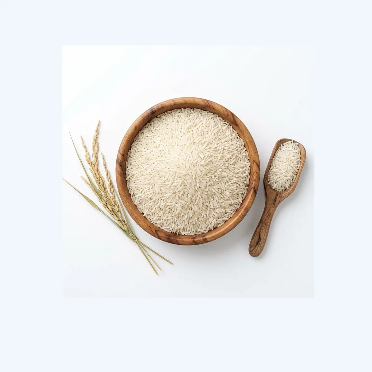 India Gate Basmati Rice Classic in a wooden bowl
