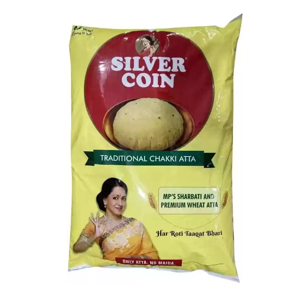 Silver Coin Mp Sharbati Aata 5kg