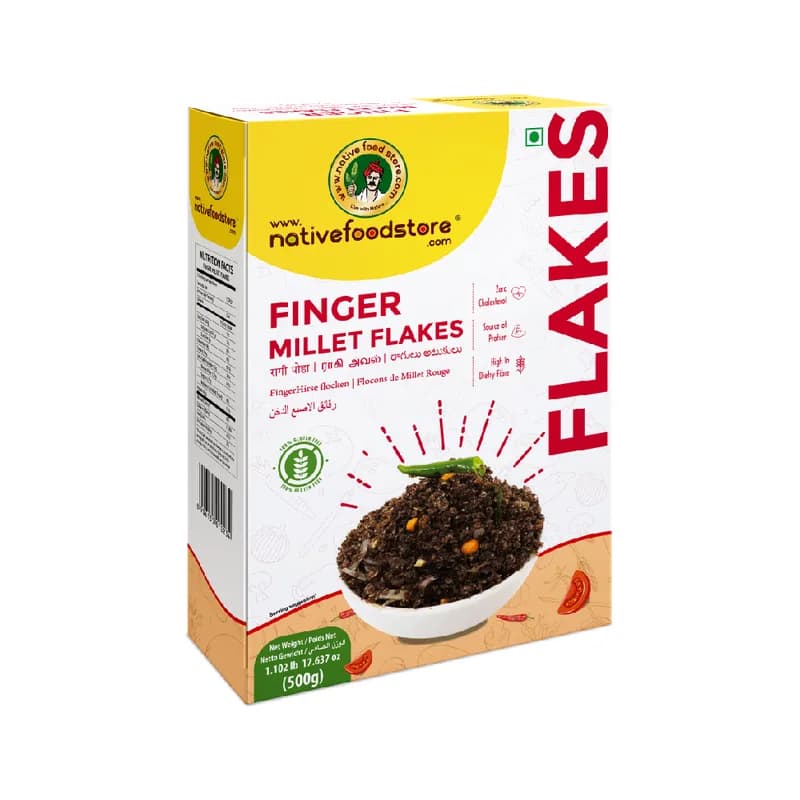 Native Food Store Finger Millet Flakes 500gm
